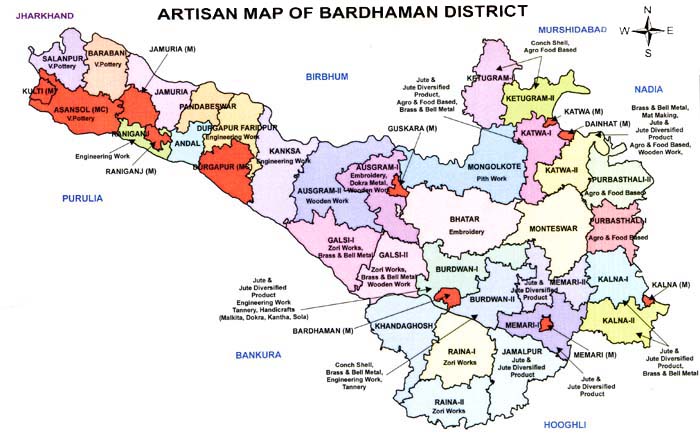 Bardhaman West Bengal Map Burdwan